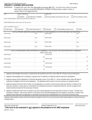 Abc License Application Form Pdf - Fill Online, Printable, Fillable ...