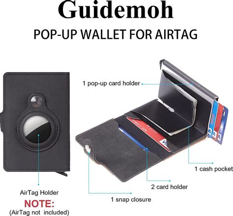 Buy Guidemoh AirTag Wallet for Men,Slim RFID Mens Wallets With Money ...