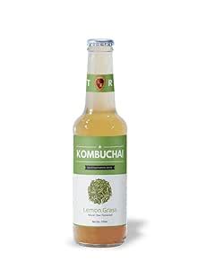 Kombuchai Lemon Grass | Pack of 1 x 270 Ml| Sparkling Probiotic Drink ...