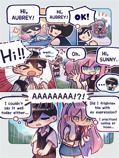 sunny, aubrey, omori, and aubrey (omori) drawn by wakame ...