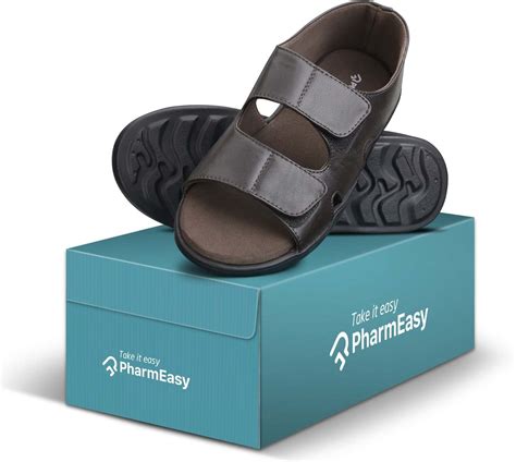 Buy PHARMEASY DIABETIC & ORTHOPEDIC MEN SANDALS (FAHION RANGE-3) BROWN ...