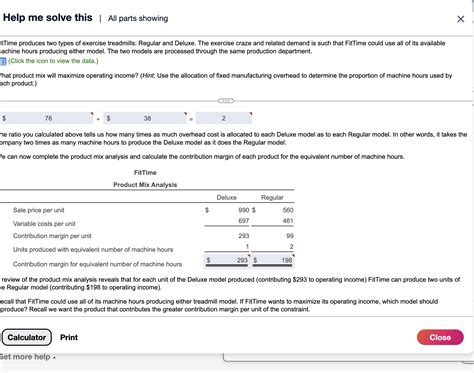 itTime produces two types of exercise treadmills: | Chegg.com