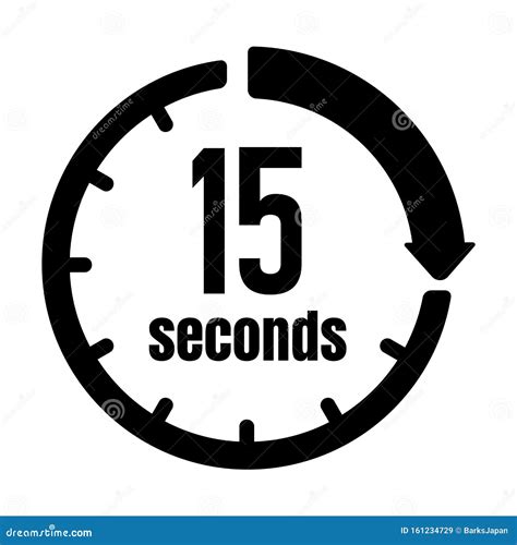 Clock , Timer ,time Passage Icon / 15 Seconds Stock Vector ...