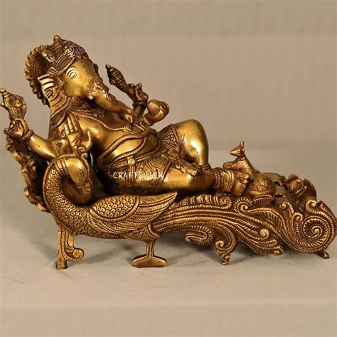 Brass Ganesh Statue 10" – Craftview