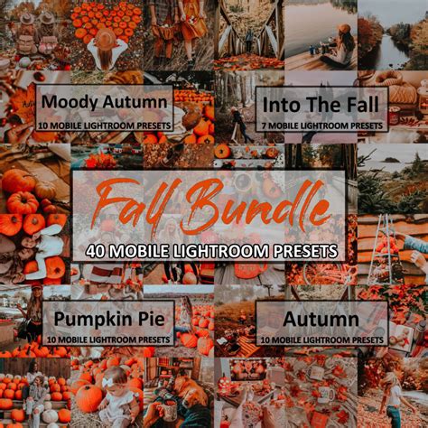 40 Fall Mobile Lightroom Presets - FilterGrade
