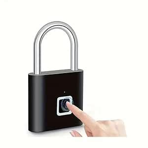 Dwiza Enterprise USB Rechargeable Smart Fingerprint Padlock | Keyless ...