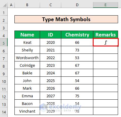 Image result for Math Variables Symbols Excel