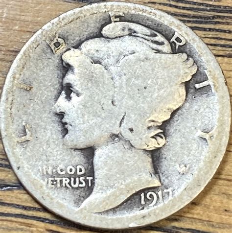 1917 mercury dime in ALMOST GOOD condition - For Sale, Buy Now Online ...