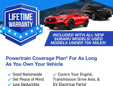 Lifetime Powertrain Warranty With Sutherlin Subaru
