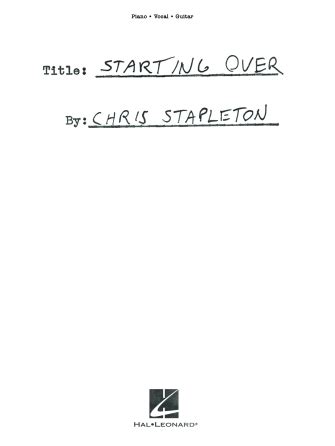 Image result for Chris Stapleton Starting Over Words