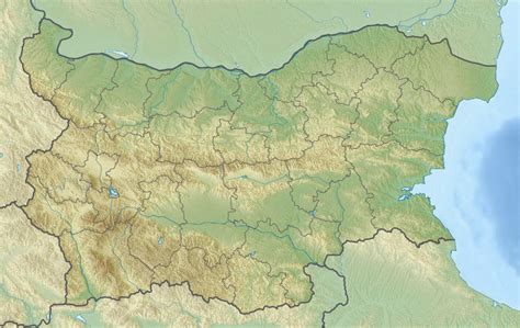Relief map of Bulgaria | Bulgaria | Europe | Mapslex | World Maps