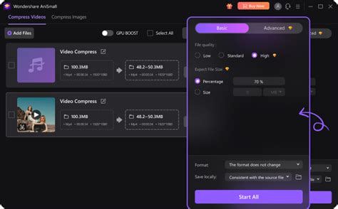 Wondeshare Professional Video & Audio Compressor | AniSmall for PC