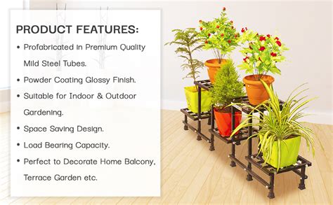 AKURA,See-Saw Metal Gardening Stand/Planter Stand for Indoor &Outdoor ...