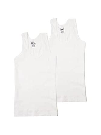 Buy Lux Cozi Boys White Cotton Vest Pack of 2 (Size : 1-2 Years) at ...