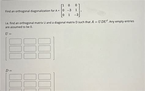 Image result for Orthogonal Diagonalization