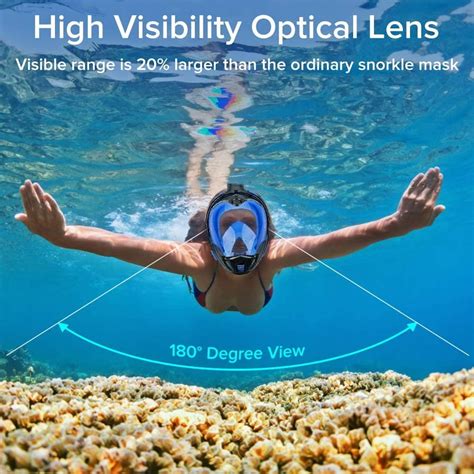 Full Face Snorkel Mask-Diving Mask with 180 India | Ubuy