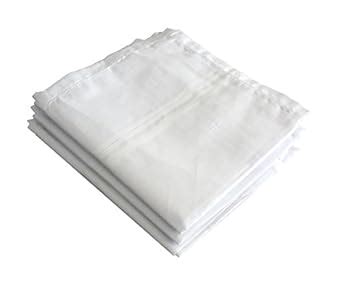 Buy S4S 100% Cotton Premium Collection Handkerchiefs for Men (White ...