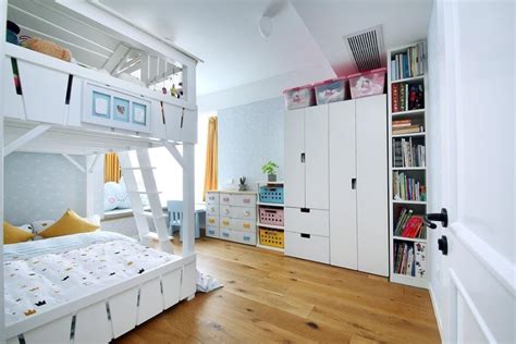 115平米房子儿童卧室家具摆放设计图_别墅设计图