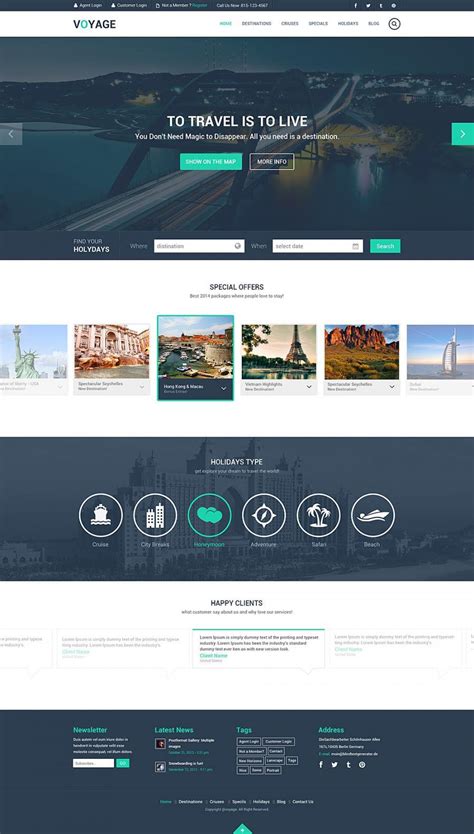 简洁企业网站模板 - NicePSD 优质设计素材下载站