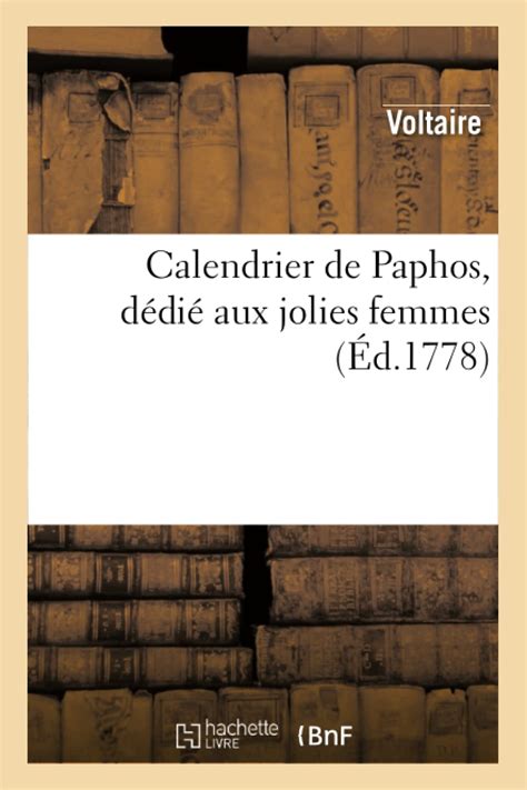 Buy Calendrier de Paphos, Dédié Aux Jolies Femmes: , Recueil Des Pièces ...
