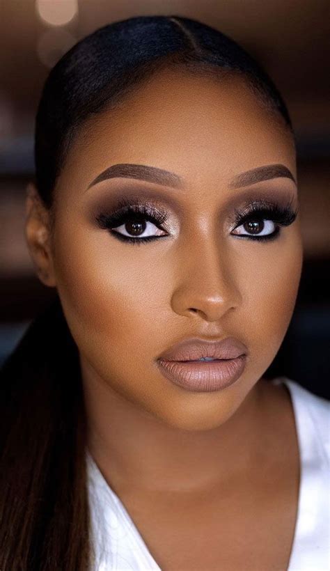 wedding makeup on brown skin