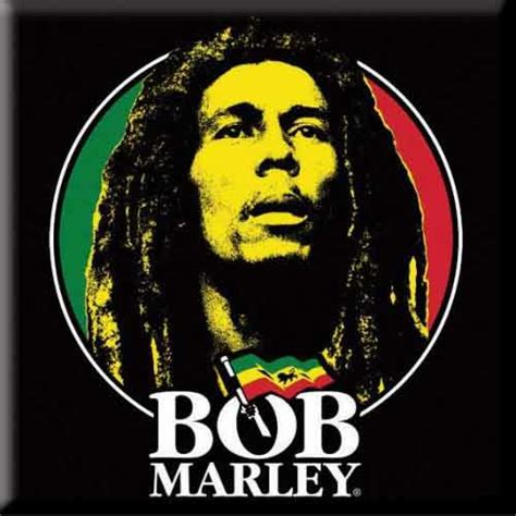 Bob Marley Fridge Magnet: Logo Face by Bob Marley (BMAMAG01)