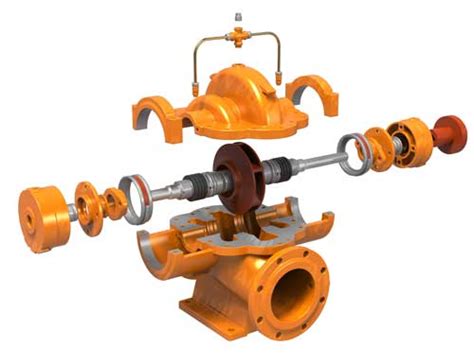 Image result for Split Case Pump Exploded-View