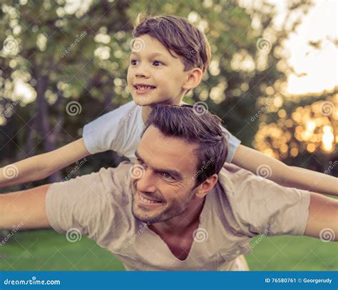 Father and son stock photo. Image of love, child, nature - 54863786