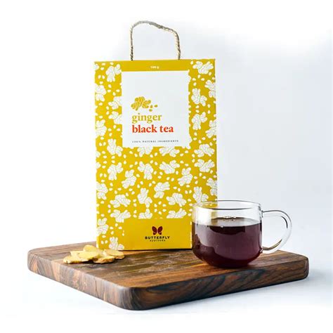 Buy Herbal Ginger Black Tea | Adrak Chai – Butterfly Ayurveda