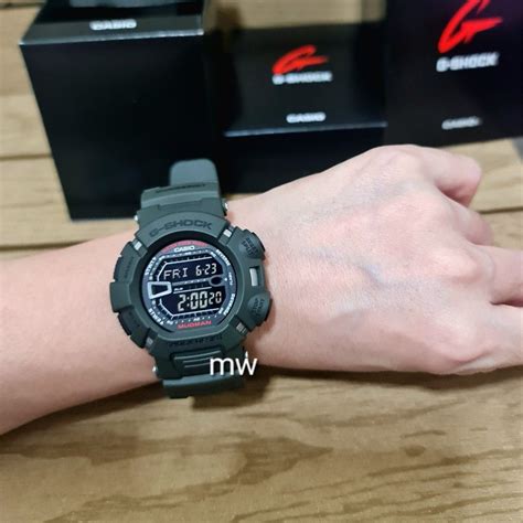 G Shock MUDMAN G-9000-3V G9000 genuine olive green men's watch, Men's ...