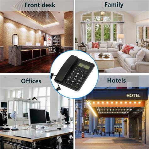 Uvital Corded Desk Phone with Display, Adjustable Volume, India | Ubuy