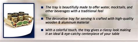 Navrang Meenakari Peacock Design Glass with Handle and Handicraft ...