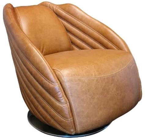 Casa Padrino luxury swivel armchair light brown / silver 69 x 97 x H ...