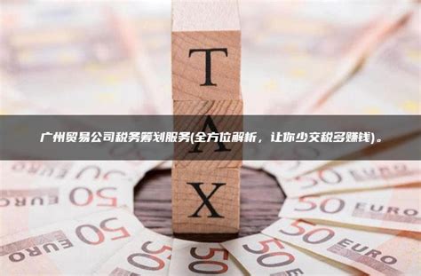 广州贸易公司税务筹划服务(全方位解析，让你少交税多赚钱)。 - 灵活用工平台