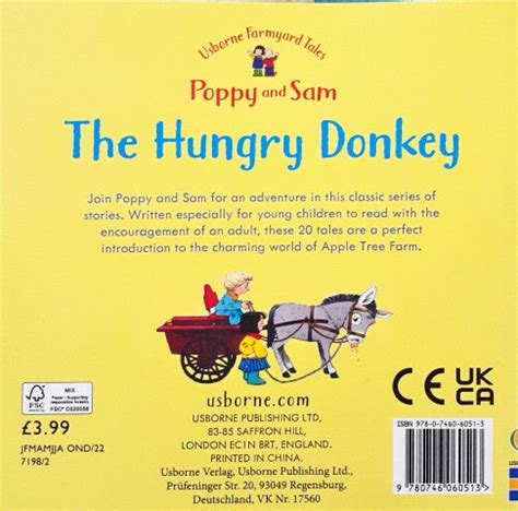 Usborne Farmyard Tales 6 Poppy and Sam The Hungry Donkey – Books and You