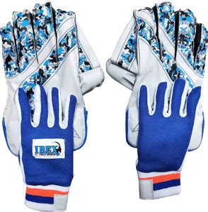 My Sports IBEX Youth Blue Wicket Keeping Gloves Combo Wicket Keeping ...