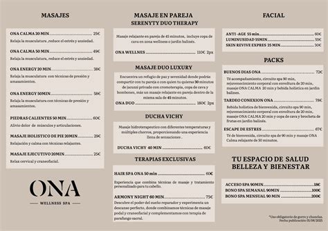 Tratamientos – Ona Wellness Spa