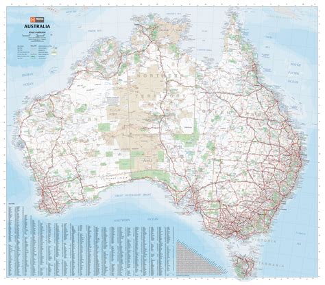 Buy Australia Hema Large Laminated Wall Map - Mapworld