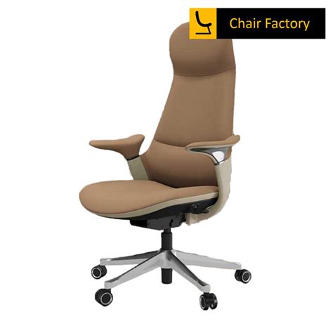 Mandate High Back 100% Genuine Leather Brown Chair Executive Office ...