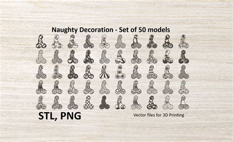 STL Naughty Decoration 50 Models Files for 3D Printing - Etsy