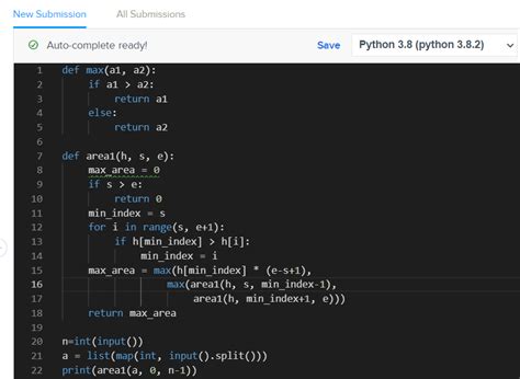 Image result for Largest Rectangle Code
