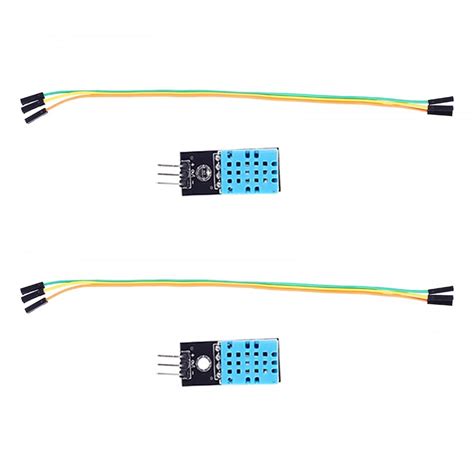 2PCS Temperature Humidity Module, DC 3.3V-5V DTH11 Temperature Sensor ...