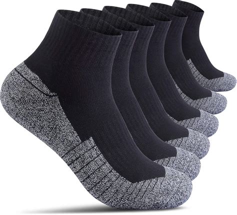 AMAZ-PLAY Cotton Socks for Men Low Cut, Max Cushion Thick Athletic ...
