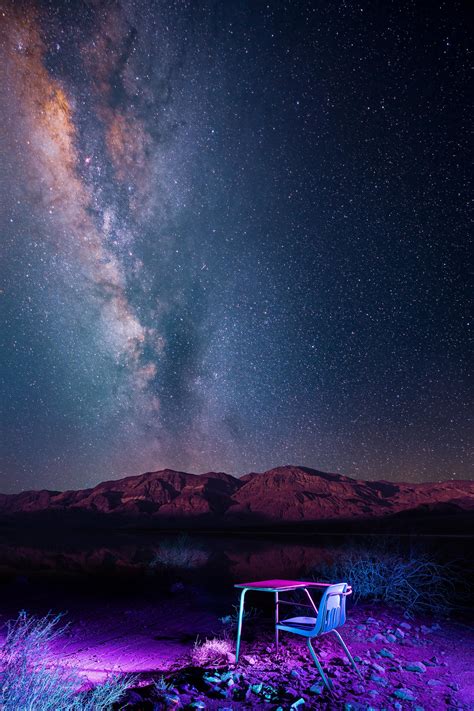 Night Sky Mojave Desert California Stargazing Places In California