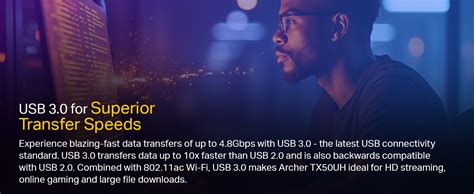 TP-Link Archer TX50UH AX3000 High Gain Wireless USB Adapter | 3000 Mbps ...