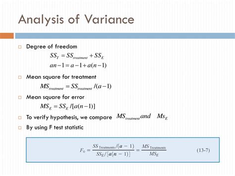 Image result for Example for Methods of Variance Analysis