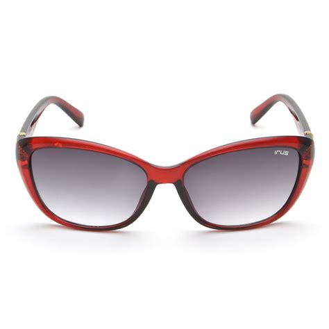 Buy IRUS Cat Eye Burgundy Women's Sunglass (irs1048 C2) Online
