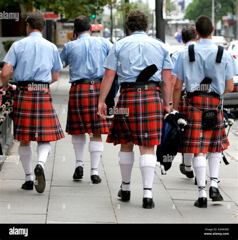 Scottish People In Kilts