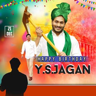 Y.S.Jagan Mohan Reddy Birthday Pixellab Files | Y.S.Jagan Poster ...