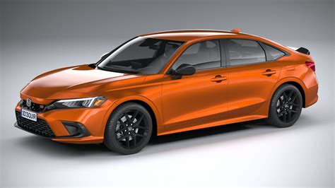 Honda Civic Si 2022 3D Model $129 - .max .obj .c4d .3ds .ma .lwo .fbx - Free3D